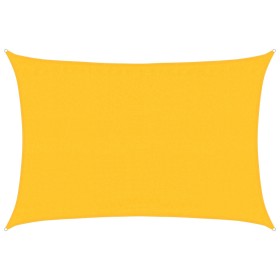 vidaXL Sonnensegel 160 g/m² Rechteckig Gelb 3,5x5 m HDPE