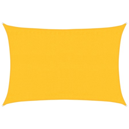 vidaXL Sonnensegel 160 g/m² Rechteckig Gelb 3,5x5 m HDPE