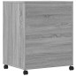 vidaXL Druckerständer mit Rollen Grau Sonoma 60x48x74 cm vidaXL Druckerständer mit Rollen Grau Sonoma 60x48x74 cm