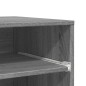vidaXL Druckerständer mit Rollen Grau Sonoma 60x48x74 cm vidaXL Druckerständer mit Rollen Grau Sonoma 60x48x74 cm