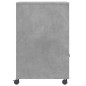 vidaXL Druckerständer mit Rollen Betongrau 60x48x74 cm vidaXL Druckerständer mit Rollen Betongrau 60x48x74 cm