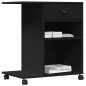 vidaXL Druckerständer mit Rollen Schwarz 60x40x68,5 cm vidaXL Druckerständer mit Rollen Schwarz 60x40x68,5 cm