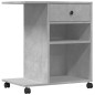 vidaXL Druckerständer mit Rollen Betongrau 60x40x68,5 cm vidaXL Druckerständer mit Rollen Betongrau 60x40x68,5 cm