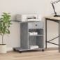 vidaXL Druckerständer mit Rollen Betongrau 60x40x68,5 cm vidaXL Druckerständer mit Rollen Betongrau 60x40x68,5 cm