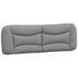 vidaXL Bett mit Matratze Hellgrau 160x200 cm Stoff vidaXL Bett mit Matratze Hellgrau 160x200 cm Stoff
