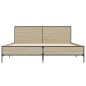 vidaXL Bettgestell Sonoma-Eiche 120x200 cm Holzwerkstoff und Metall vidaXL Bettgestell Sonoma-Eiche 120x200 cm Holzwerkstoff und Metall
