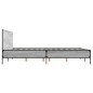 vidaXL Bettgestell Grau Sonoma 150x200 cm Holzwerkstoff und Metall vidaXL Bettgestell Grau Sonoma 150x200 cm Holzwerkstoff und Metall