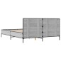 vidaXL Bettgestell Grau Sonoma 150x200 cm Holzwerkstoff und Metall vidaXL Bettgestell Grau Sonoma 150x200 cm Holzwerkstoff und Metall