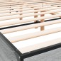 vidaXL Bettgestell Grau Sonoma 150x200 cm Holzwerkstoff und Metall vidaXL Bettgestell Grau Sonoma 150x200 cm Holzwerkstoff und Metall
