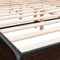 vidaXL Bettgestell Braun Eichen-Optik 160x200 cm Holzwerkstoff Metall vidaXL Bettgestell Braun Eichen-Optik 160x200 cm Holzwerkstoff Metall