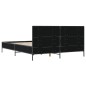 vidaXL Bettgestell Schwarz 160x200 cm Holzwerkstoff und Metall vidaXL Bettgestell Schwarz 160x200 cm Holzwerkstoff und Metall