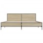 vidaXL Bettgestell Sonoma-Eiche 180x200 cm Holzwerkstoff und Metall vidaXL Bettgestell Sonoma-Eiche 180x200 cm Holzwerkstoff und Metall