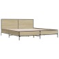 vidaXL Bettgestell Sonoma-Eiche 200x200 cm Holzwerkstoff und Metall vidaXL Bettgestell Sonoma-Eiche 200x200 cm Holzwerkstoff und Metall