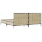 vidaXL Bettgestell Sonoma-Eiche 200x200 cm Holzwerkstoff und Metall vidaXL Bettgestell Sonoma-Eiche 200x200 cm Holzwerkstoff und Metall