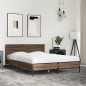 vidaXL Bettgestell Braun Eichen-Optik 120x190 cm Holzwerkstoff Metall vidaXL Bettgestell Braun Eichen-Optik 120x190 cm Holzwerkstoff Metall