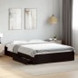 vidaXL Bettgestell mit Schubladen Schwarz 160x200 cm Holzwerkstoff vidaXL Bettgestell mit Schubladen Schwarz 160x200 cm Holzwerkstoff