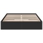 vidaXL Bettgestell mit Schubladen Schwarz 160x200 cm Holzwerkstoff vidaXL Bettgestell mit Schubladen Schwarz 160x200 cm Holzwerkstoff