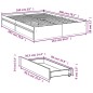 vidaXL Bettgestell mit Schubladen Schwarz 160x200 cm Holzwerkstoff vidaXL Bettgestell mit Schubladen Schwarz 160x200 cm Holzwerkstoff