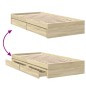 vidaXL Bettgestell mit Schubladen Sonoma-Eiche 90x190 cm Holzwerkstoff vidaXL Bettgestell mit Schubladen Sonoma-Eiche 90x190 cm Holzwerkstoff