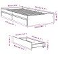 vidaXL Bettgestell mit Schubladen Sonoma-Eiche 90x190 cm Holzwerkstoff vidaXL Bettgestell mit Schubladen Sonoma-Eiche 90x190 cm Holzwerkstoff