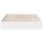 vidaXL Bettgestell mit Schubladen Weiß 150x200 cm Holzwerkstoff vidaXL Bettgestell mit Schubladen Weiß 150x200 cm Holzwerkstoff