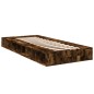 vidaXL Bettgestell Räuchereiche 75x190 cm Holzwerkstoff vidaXL Bettgestell Räuchereiche 75x190 cm Holzwerkstoff