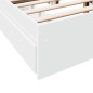 vidaXL Bettgestell mit Schubladen Weiß 135 x 190 cm Holzwerkstoff vidaXL Bettgestell mit Schubladen Weiß 135 x 190 cm Holzwerkstoff