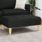 vidaXL Fußhocker Schwarz 77x55x31 cm Stoff vidaXL Fußhocker Schwarz 77x55x31 cm Stoff