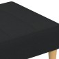 vidaXL Fußhocker Schwarz 77x55x31 cm Stoff vidaXL Fußhocker Schwarz 77x55x31 cm Stoff