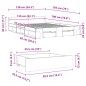 vidaXL Bettgestell mit Schubladen Weiß 135 x 190 cm Holzwerkstoff vidaXL Bettgestell mit Schubladen Weiß 135 x 190 cm Holzwerkstoff