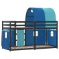 vidaXL Etagenbett mit Vorhängen Blau 90x190 cm Massivholz Kiefer vidaXL Etagenbett mit Vorhängen Blau 90x190 cm Massivholz Kiefer