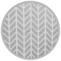 vidaXL Outdoor-Teppich Grau Ø200 cm PP vidaXL Outdoor-Teppich Grau Ø200 cm PP