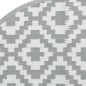 vidaXL Outdoor-Teppich Grau Ø160 cm PP vidaXL Outdoor-Teppich Grau Ø160 cm PP