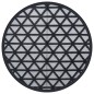 vidaXL Outdoor-Teppich Schwarz Ø120 cm PP vidaXL Outdoor-Teppich Schwarz Ø120 cm PP
