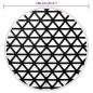 vidaXL Outdoor-Teppich Schwarz Ø120 cm PP vidaXL Outdoor-Teppich Schwarz Ø120 cm PP