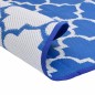vidaXL Outdoor-Teppich Blau Ø120 cm PP vidaXL Outdoor-Teppich Blau Ø120 cm PP