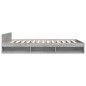 vidaXL Bettgestell mit Schubladen Grau Sonoma 120x190 cm Holzwerkstoff vidaXL Bettgestell mit Schubladen Grau Sonoma 120x190 cm Holzwerkstoff