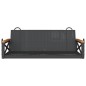 vidaXL Hängebank Schwarz 109x62x40 cm Poly Rattan vidaXL Hängebank Schwarz 109x62x40 cm Poly Rattan