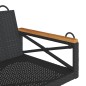 vidaXL Hängebank Schwarz 109x62x40 cm Poly Rattan vidaXL Hängebank Schwarz 109x62x40 cm Poly Rattan