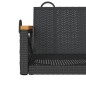 vidaXL Hängebank Schwarz 109x62x40 cm Poly Rattan vidaXL Hängebank Schwarz 109x62x40 cm Poly Rattan