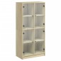 vidaXL Highboard mit Türen Sonoma-Eiche 68x37x142 cm Holzwerkstoff vidaXL Highboard mit Türen Sonoma-Eiche 68x37x142 cm Holzwerkstoff