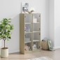 vidaXL Highboard mit Türen Sonoma-Eiche 68x37x142 cm Holzwerkstoff vidaXL Highboard mit Türen Sonoma-Eiche 68x37x142 cm Holzwerkstoff