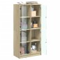 vidaXL Highboard mit Türen Sonoma-Eiche 68x37x142 cm Holzwerkstoff vidaXL Highboard mit Türen Sonoma-Eiche 68x37x142 cm Holzwerkstoff
