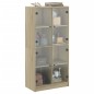 vidaXL Highboard mit Türen Sonoma-Eiche 68x37x142 cm Holzwerkstoff vidaXL Highboard mit Türen Sonoma-Eiche 68x37x142 cm Holzwerkstoff
