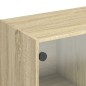 vidaXL Highboard mit Türen Sonoma-Eiche 68x37x142 cm Holzwerkstoff vidaXL Highboard mit Türen Sonoma-Eiche 68x37x142 cm Holzwerkstoff