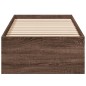 vidaXL Bettgestell Braun Eichen-Optik 90x200 cm Holzwerkstoff