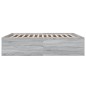 vidaXL Bettgestell Grau Sonoma 200x200 cm Holzwerkstoff vidaXL Bettgestell Grau Sonoma 200x200 cm Holzwerkstoff