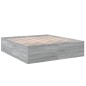 vidaXL Bettgestell Grau Sonoma 200x200 cm Holzwerkstoff vidaXL Bettgestell Grau Sonoma 200x200 cm Holzwerkstoff