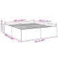 vidaXL Bettgestell Grau Sonoma 200x200 cm Holzwerkstoff vidaXL Bettgestell Grau Sonoma 200x200 cm Holzwerkstoff