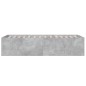 vidaXL Bettgestell Betongrau 90x190 cm Holzwerkstoff vidaXL Bettgestell Betongrau 90x190 cm Holzwerkstoff